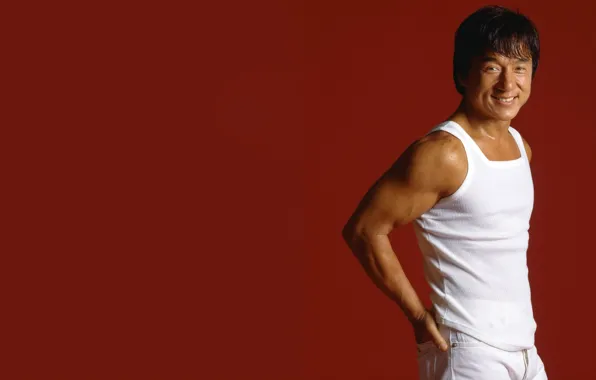 Actor, male, red background, Director, martial arts, producer, Jackie Chan, stuntman