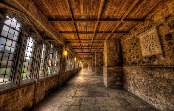 Picture lamp, castle, Windows, hdr, Italy