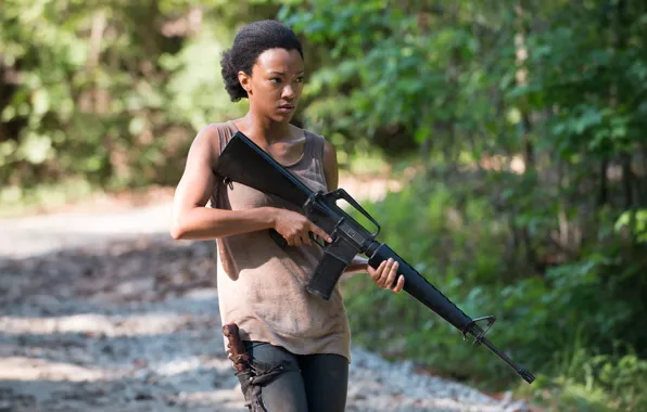 Picture Sasha, The Walking Dead, Sonequa Martin-Green, episode-2, season 5