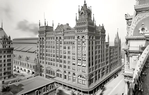 Picture retro, home, New York, USA, 1904-the year