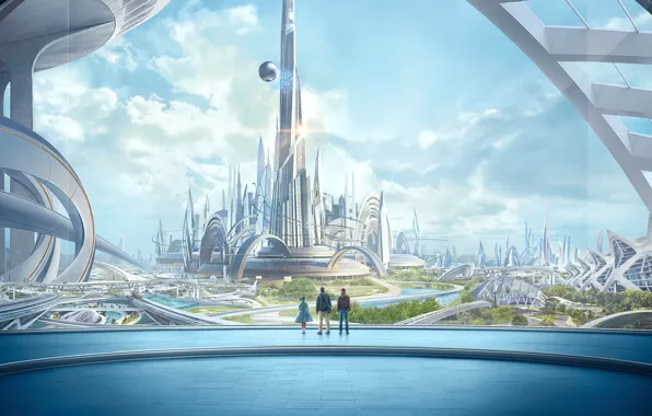 Picture the city, people, fiction, Tomorrowland, Future earth