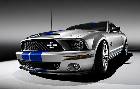 Strip, podium, grey background, shelby, 540 horsepower, gt500kr