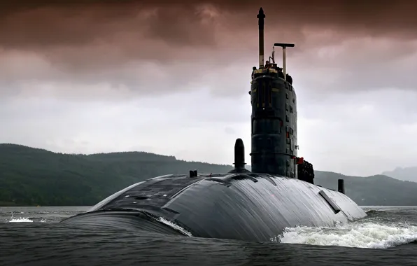 Boat, underwater, atomic, HMS TORBAY, Trafalgar -class, (S90)