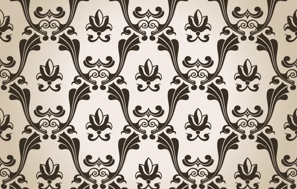 Picture retro, Wallpaper, pattern, vintage, Royal, decorative