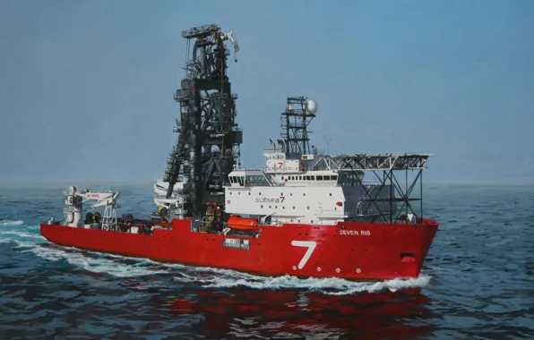 Sea, UK, Pipelayer, Seven Rio