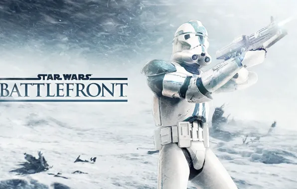 Snow, game, clone, Electronic Arts, DICE, Hot, star wars battlefront, Hoth