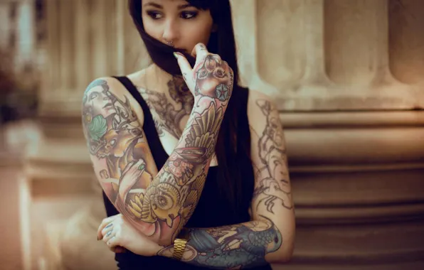 Tattoo, tattoo, suicide girls, Sarah Sharks