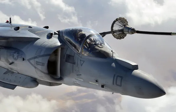 Picture weapons, the plane, Harrier, air refueling, AV-8B