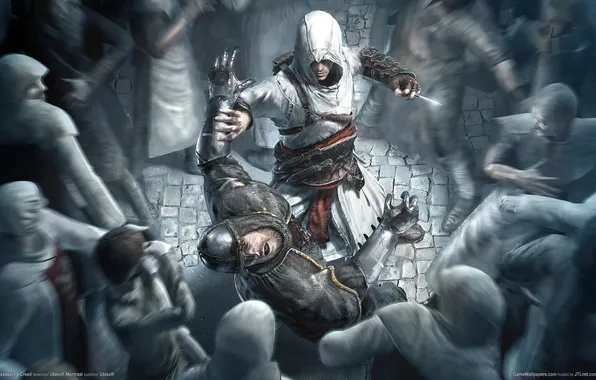 Picture murder, dagger, wallpaper, game, Altair, creed, assasins