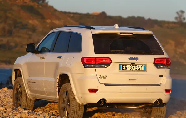 Machine, SUV, rear view, Jeep, Grand Cherokee, Overland
