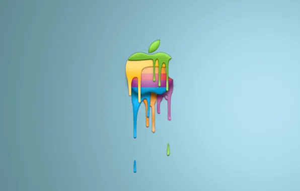 Picture paint, apple, minimalism, logo
