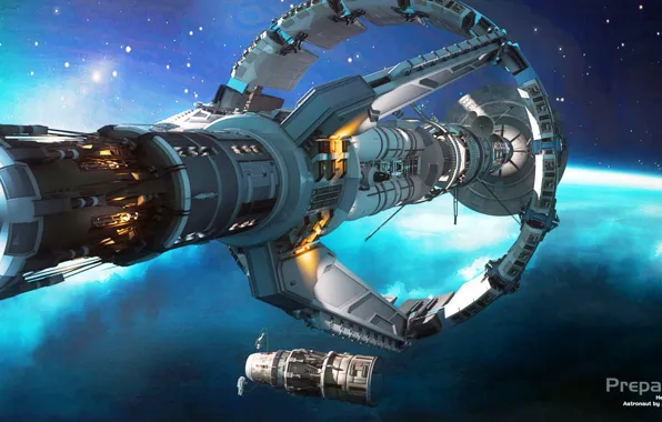 Planet, spaceships, preparation