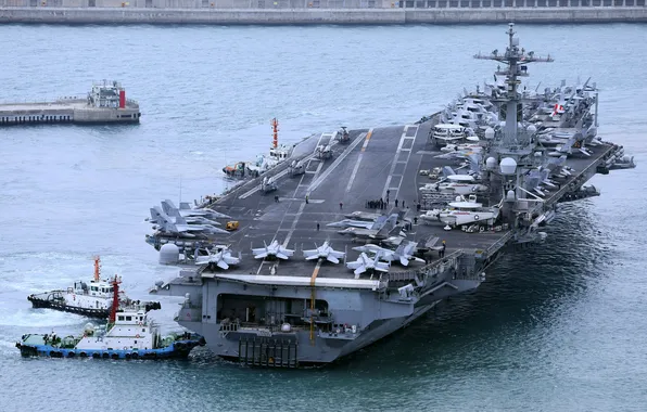 US NAVY, USS Carl Vinson, nuclear aircraft carrier