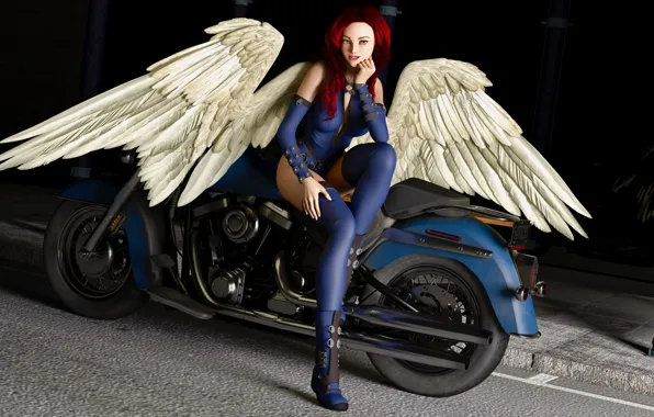 Girl, Moto, angel