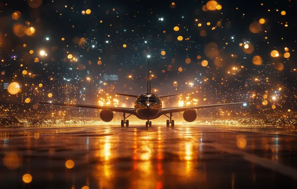 Flight, aviation, the plane, technique, AI art, neural network