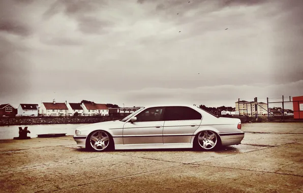 Picture tuning, BMW, Boomer, BMW, drives, stance, E38, 750il