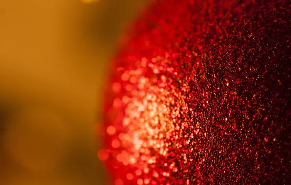 Macro, new year, ball, Christmas toy, hq Wallpapers