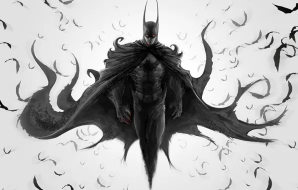 Picture The Dark Knight, Batman, fan art, DC Comics