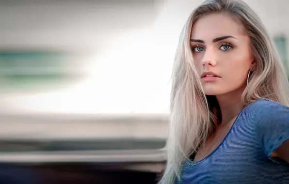 Picture look, girl, decoration, hair, blonde