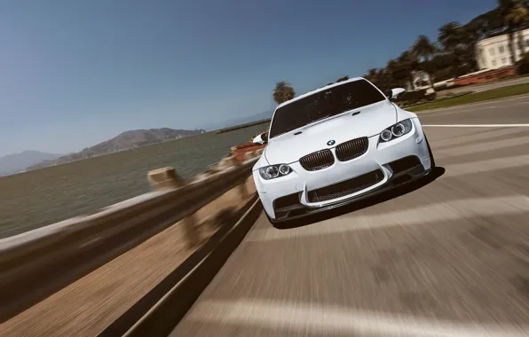 Picture BMW, Car, White, San Francisco, Sport, Sedan, E90, Performance