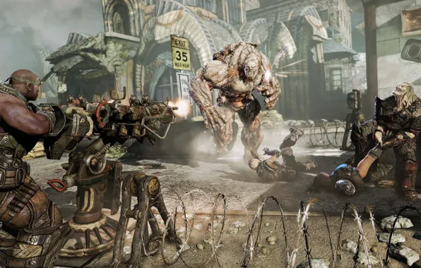Weapons, monsters, Gears of War, gears of war