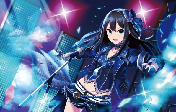 Picture girl, anime, art, shibuya rin, idolmaster cinderella girls