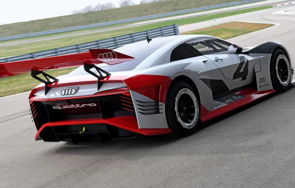Audi, track, 2018, wing, e-tron Vision Gran Turismo