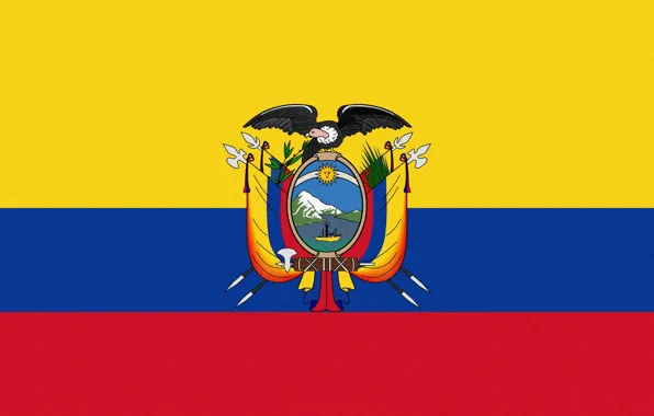 Picture Flag, Coat of arms, Ecuador, Ecuador
