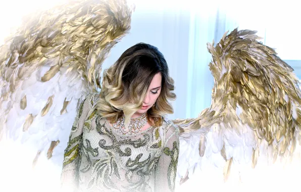 Girl, wings, angel, Phoenix, with wings