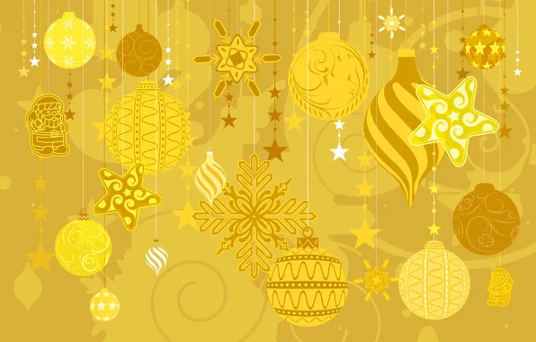 Picture winter, decoration, toys, vector, texture, New Year, Christmas, postcard