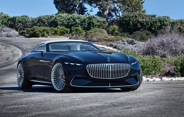 Road, Concept, Mercedes-Benz, The concept, Cabriolet, electric, Vision Mercedes-Maybach 6