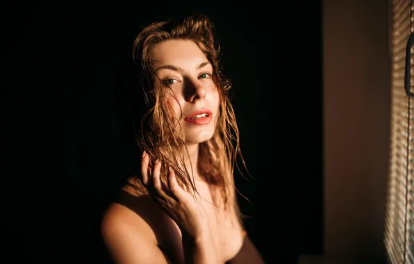 Chest, look, sexy, pose, model, naked, body, hand