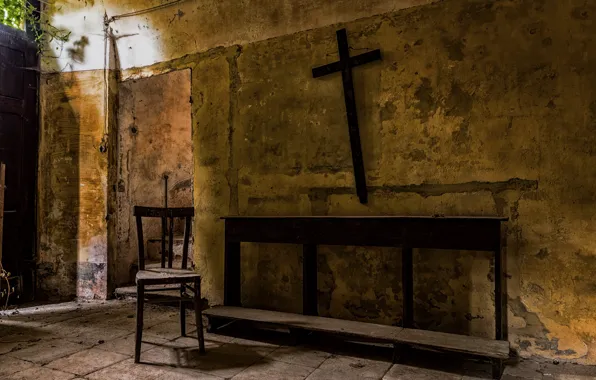 Background, cross, chair