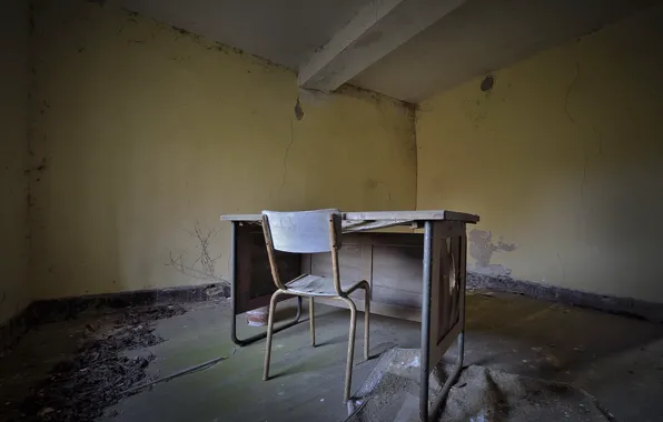 Table, room, chair