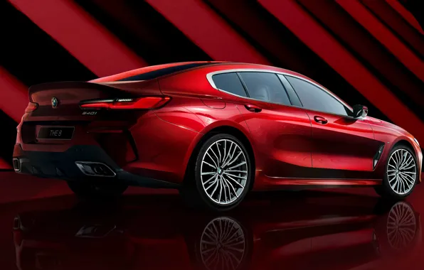 Red, Shine, bmw, red, coupe, crimson, gran, scarlet