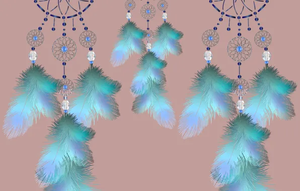 Feathers, ornament, catchdreams