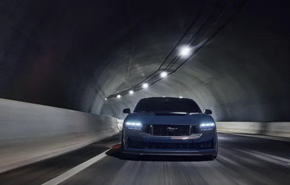 Ford, Road, The tunnel, Ford, Movement, Front, Pony Car, 2022