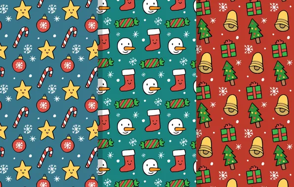 Background, new year, texture, colorful, Christmas, pattern, Collection