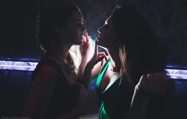 Picture look, light, girls, passion, lips, photographer, touch, Paul Smolensky