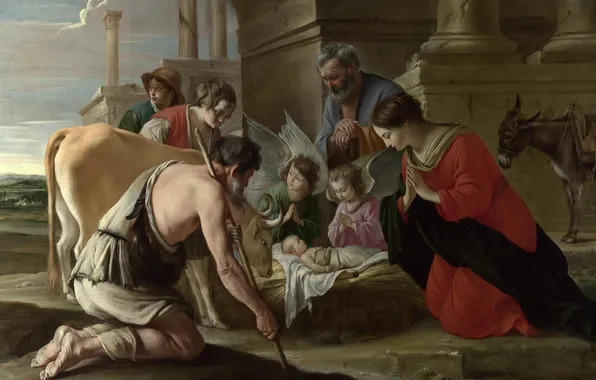 Picture, Brothers Lenno, The Adoration of the Shepherds