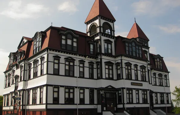 Picture the building, Canada, architecture, Canada, architecture, building, Lunenburg, Lunenburg