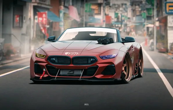 Auto, BMW, Machine, Art, Concept Art, The front, BMW Z4, Transport & Vehicles