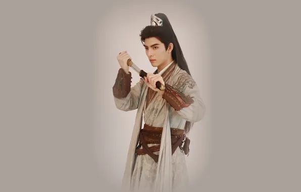 Costume, knife, guy, actor, hairstyle, barrette, chinese actor, Wang Hao Xuan