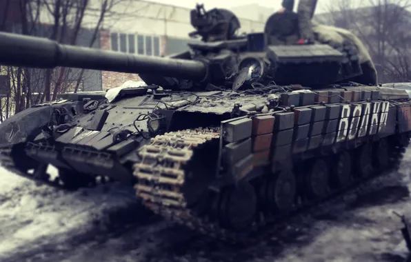 Picture tank, Novorossiya, the militia