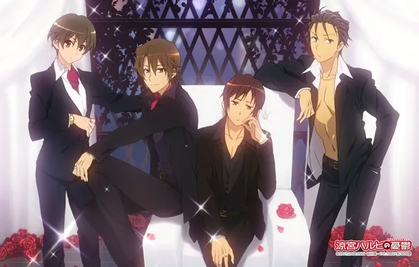 The Melancholy of Haruhi Suzumiya, Guys, Characters, Posing