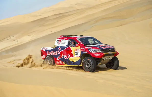 Auto, Sport, Machine, Race, Toyota, Hilux, Rally, Dakar