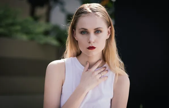 Picture look, face, model, lipstick, lips, cutie, Valeria