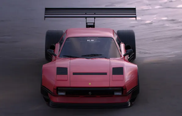 Picture design, ferrari, car, front, Pikes Peak 308 Hillclimb Racer