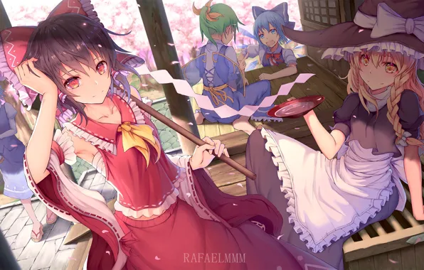 Girls, Touhou, Touhou, Touhou