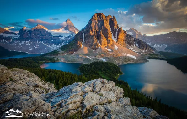 Picture mountains, nature, lake, spring, British Columbia, alberta, Assiniboine Provincial Park, Lake Magog